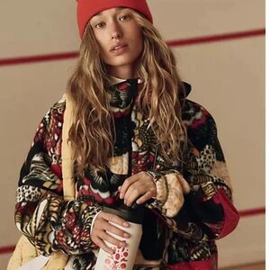 Free People Multicolor Patterned Jacket